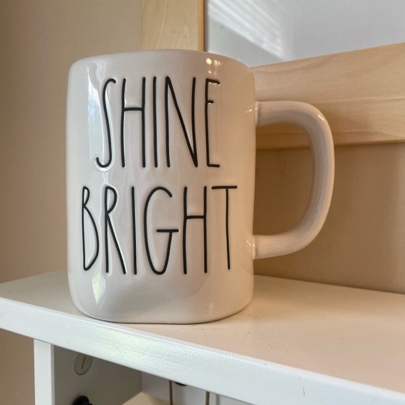 Rae Dunn “Shine Bright “ rainbow pride mug, EUC  rare - Picture 3 of 7